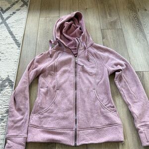 Lululemon pink Sherpa scuba size 10